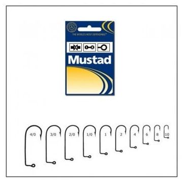 Carlig negru nichel pentru twister Mustad 100buc/plic (Marime Carlige: Nr. 2/0)