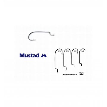 Carlig nichel offset pentru twister MUSTAD (Marime Carlige: Nr. 2/0)