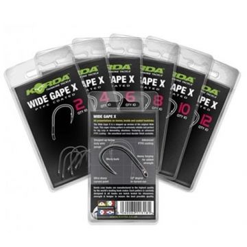 Carlige Wide Gape X 10buc/plic Korda (Marime Carlige: Nr. 6)