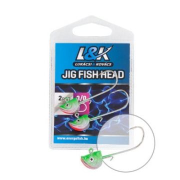 Cap de Jig L&K Fish Head, 3g (Marime Carlige: Nr. 1)