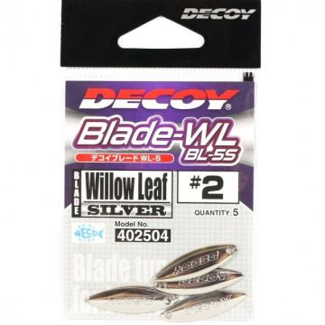 Paleta Oscilanta Decoy BL-6S Willow, Leaf Silver (Marime: 3.5)