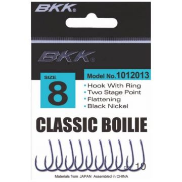 Carlige BKK Classic Boilie Diamond, Black Nickel (Marime Carlige: Nr. 2)