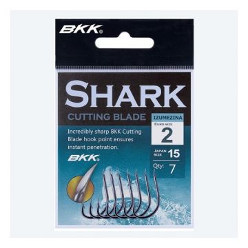 Carlige BKK Izumezina Shark, Black Nickel (Marime Carlige: Nr. 12)