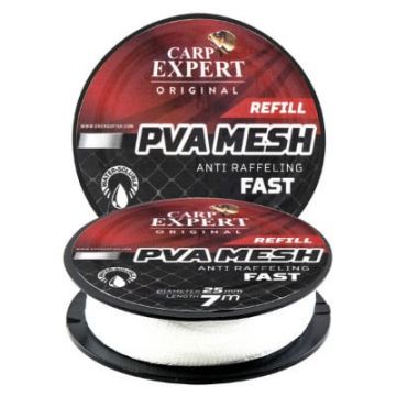 Rezerva plasa PVA Carp Expert Refill, Anti Raffeling Fast, 7 m (Marime: 25mm)