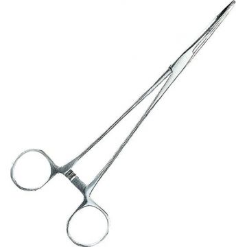 Penseta inox curbata Jaxon (Lungime: 18 cm)