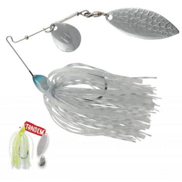 Spinnerbait Herakles Flatter Compact Tandem, Chartreuse/White, 7g