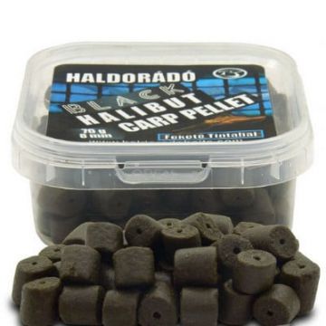 Pelete Haldorado Black Halibut Carp Pellet, 70g, 8mm (Aroma: Demonul Rosu)