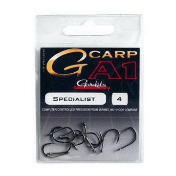 Carlige Gamakatsu A1 G-Carp Specialist BL, 10buc (Marime Carlige: Nr. 4)