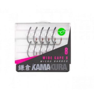 Carlige Korda Kamakura Wide Gape X, 10 buc (Marime Carlige: Nr. 4)