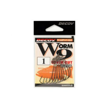 Carlige Offset Decoy Worm 9 Uppercut (Marime Carlige: Nr. 1/0)