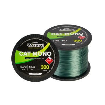 Fir EnergoTeam Wizard Cat Mono, verde-inchis, 300m (Diametru fir: 0.40 mm)