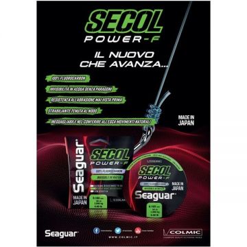 Fir Fluorocarbon Seaguar Secol Power-F 50m Colmic (Diametru fir: 0.13 mm)