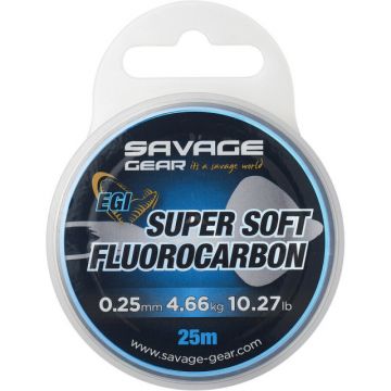 Fir Savage Gear Soft Fluorocarbon EGI, 25m (Diametru fir: 0.25 mm)