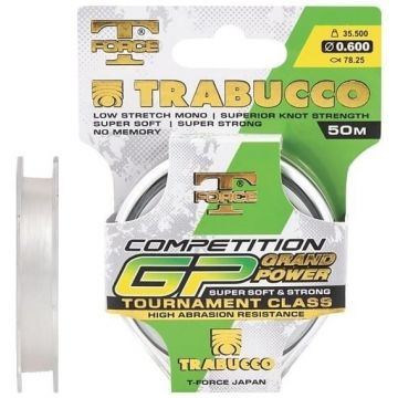 Fir Trabucco T-Force Competition GP, Transparent, 50m (Diametru fir: 0.10 mm)