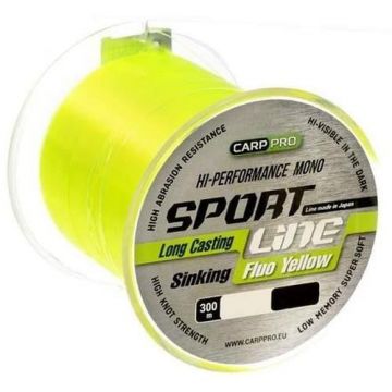 Fir Carp Pro Sport Line, galben-fluo, 300m (Diametru fir: 0.31 mm)