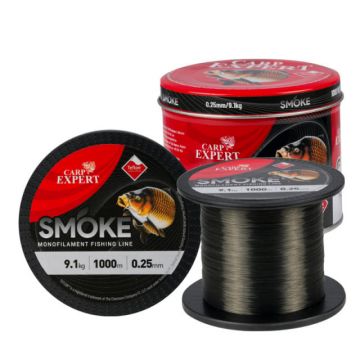 Fir monofilament Carp Expert Smoke, gri inchis, 1000m (Diametru fir: 0.20 mm)