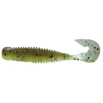 Twister Jackall Wobbring, Green Pumpkin Light Chartreuse, 7.6 cm, 6 buc