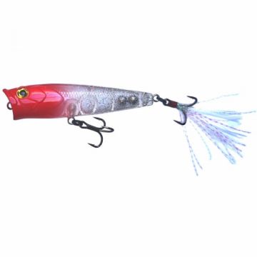 Vobler Mustad Burpy Popper, Red Head, 6.5cm, 6.3g