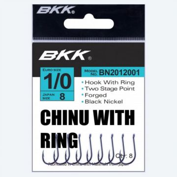 Carlige BKK Chinu-R Diamond, Black Nickel (Marime Carlige: Nr. 8)