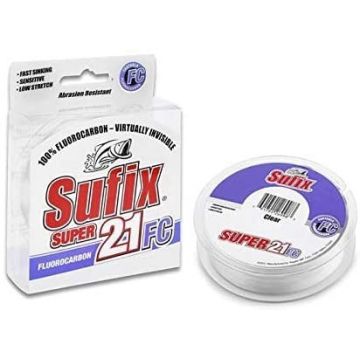 Fir fluorocarbon Sufix Super 21, transparent, 150m (Diametru fir: 0.20 mm)