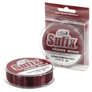 Fir Sufix Feeder Mono, Burgundy, 300m (Diametru fir: 0.16 mm)