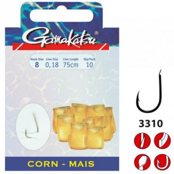 Carlige legate Gamakatsu 3310B, 0.18mm, 10buc