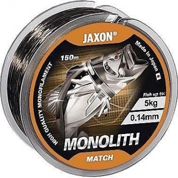 Fir monofilament Monolith match 150m Jaxon (Diametru fir: 0.12 mm)