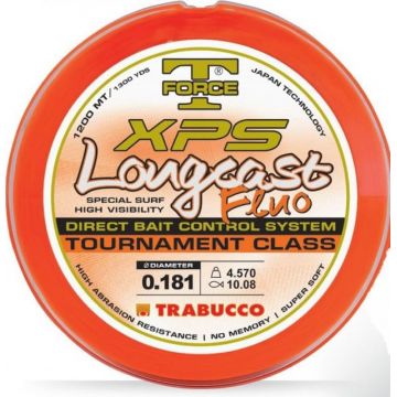 Fir monofilament Trabucco T-force XPS Longcast Fluo, 1200m (Diametru fir: 0.20 mm)