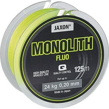 Fir textil Monolith Fluo 125m Jaxon (Diametru fir: 0.18 mm)