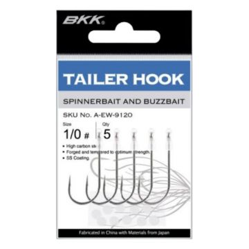 Carlig cu tija lunga BKK Trailer Hook, 5buc (Marime Carlige: Nr. 1/0)