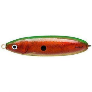 Lingurita oscilanta antibradis Rapala Minnow Spoon, culoare HFCGR, 8cm, 22g