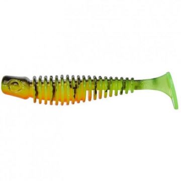 Shad soft Gunki Tipsy-S, culoare Firetiger, 10cm, 4buc