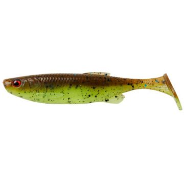 Shad Savage Gear Fat Minnow T-Tail, culoare Chartreuse Pumkin, 7.5cm, 5g, 5buc