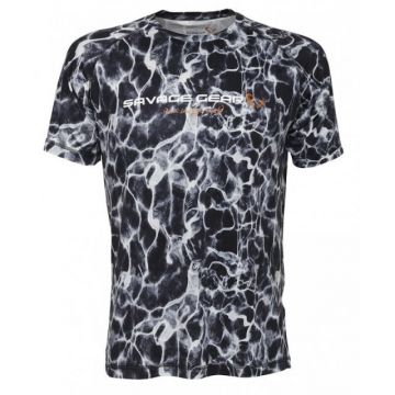 Tricou Savage Gear Night UV WaterPrint (Marime: 2XL)