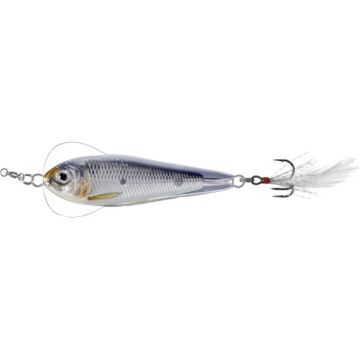 Vobler Livetarget Flitter Shad, culoare Silver-Black, 6cm, 21g