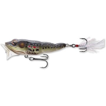 Vobler Livetarget Frog Popper, culoare Brown-Black, 6.5cm, 7g