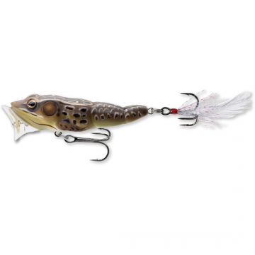 Vobler Livetarget Frog Popper, culoare Tan-Brown, 6.5cm, 7g