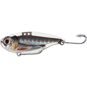 Cicada Livetarget Sonic Shad Blade Bait, culoare Silver-Black, 5,5cm, 14g