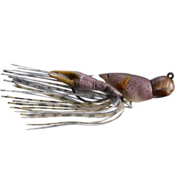 Naluca Livetarget Hollow Crawfish Jig, culoare Grey-Brown, 4cm, 11g