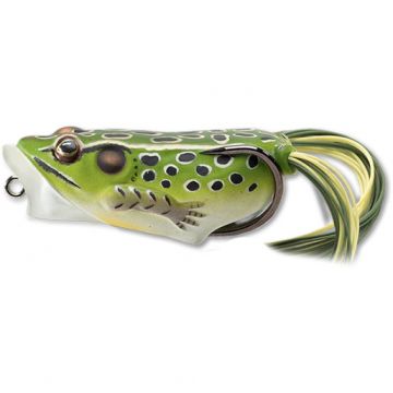 Naluca Livetarget Hollow Frog Popper, culoare Green-Yellow, 5.5cm, 11g