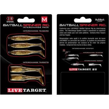 Rezerva Spinnerbait Livetarget Rig, Large, culoare Purple Dark Amber-Gold