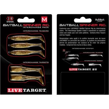 Rezerva Spinnerbait Livetarget Rig, Small, culoare Purple Dark Amber-Gold