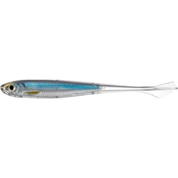 Shad Livetarget Ghost Tail Minnow Drophot, culoare Silver-Blue, 11.5cm, 4buc