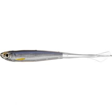 Shad Livetarget Ghost Tail Minnow Drophot, culoare Silver-Smoke, 11.5cm, 4buc