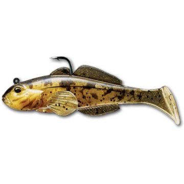 Shad Livetarget Goby Swimbait, culoare Natural-Gold, 9cm, 21g, 3 Buc/Plic