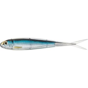 Shad Livetarget Minnow Soft Jerkbait, culoare Silver-Blue, 10cm, 4buc