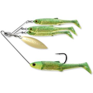 Spinnerbait Livetarget Rig, Medium, culoare Lime Chart-Gold, 11g