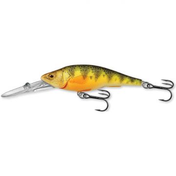 Vobler Livetarget Yellow Perch Jerkbait, culoare Florescent-Matte, 7.3cm, 11g