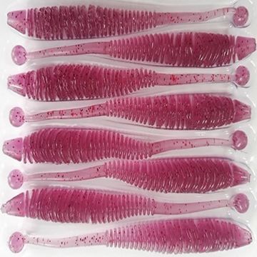 Naluca Evoke Worm UV Purple 10cm, 8buc/plic Rapture