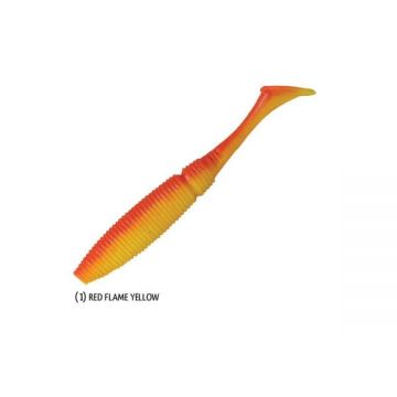 Shad Power Shad Dual Red Flame Yellow 11.5cm, 6buc/plic Rapture